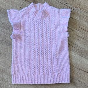 Lilla P Flutter Sleeve Mock Neck in Peony Size XS NWT